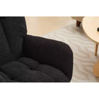 Fauteuil à bascule pour chambre d'enfant, planeur rembourré avec dossier haut, fauteuil de lecture d'appoint, fauteuil confortable, fauteuil inclinable pour chambre à coucher ou salon
