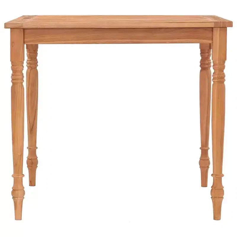 Table Batavia en Teck Naturel Bois de Teck Massif - 33.5 x 33.5 x 29.5