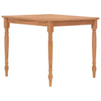 Table Batavia en Teck Naturel Bois de Teck Massif - 33.5 x 33.5 x 29.5