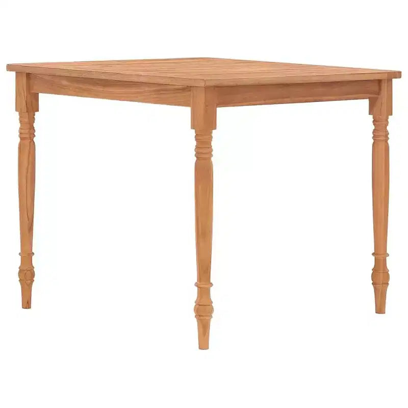 Table Batavia en Teck Naturel Bois de Teck Massif - 33.5 x 33.5 x 29.5