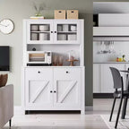 Armoires de rangement pratiques, armoires à ustensiles de cuisine avec étagères pour micro-ondes, armoires de cuisine avec étagères réglables