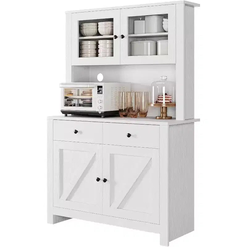 Armoires de rangement pratiques, armoires à ustensiles de cuisine avec étagères pour micro-ondes, armoires de cuisine avec étagères réglables