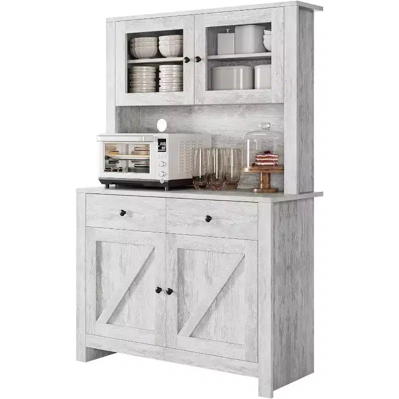 Armoires de rangement pratiques, armoires à ustensiles de cuisine avec étagères pour micro-ondes, armoires de cuisine avec étagères réglables