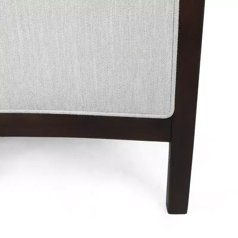Fauteuil inclinable contemporain en tissu avec mécanisme de poussée, cadre en bois de bouleau, style mi-siècle