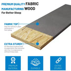 Planche de support pour canapé-lit robuste, bois de 1,27 cm d'épaisseur, capacité de 181 kg, pliable, 122 cm de longueur