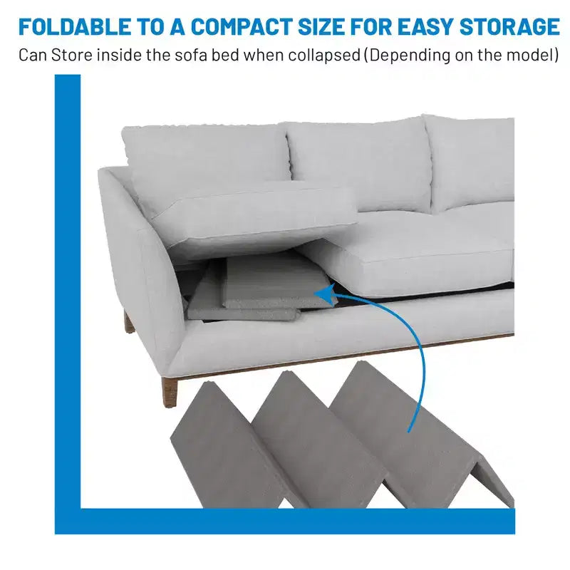 Planche de support pour canapé-lit robuste, bois de 1,27 cm d'épaisseur, capacité de 181 kg, pliable, 122 cm de longueur