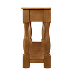 Table console de 160 cm de style Mid-Century avec 3 tiroirs et étagère ouverte, cadre en pin massif, plateau en MDF, 100 kg