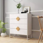 Buffet de 160 cm de large avec 4 portes et 4 étagères intérieures, poignées carrées, en MDF, pour salon, cuisine et entrée