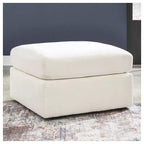 Modmax - Ottoman d'appoint surdimensionné - Tissu haute performance Nuvella nouvelle génération