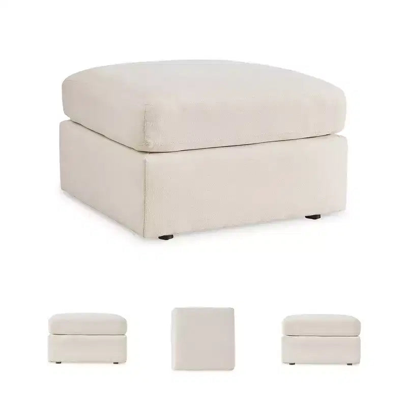 Modmax - Ottoman d'appoint surdimensionné - Tissu haute performance Nuvella nouvelle génération