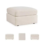 Modmax - Ottoman d'appoint surdimensionné - Tissu haute performance Nuvella nouvelle génération