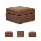Modmax - Ottoman d'appoint surdimensionné - Tissu haute performance Nuvella nouvelle génération