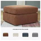 Modmax - Ottoman d'appoint surdimensionné - Tissu haute performance Nuvella nouvelle génération