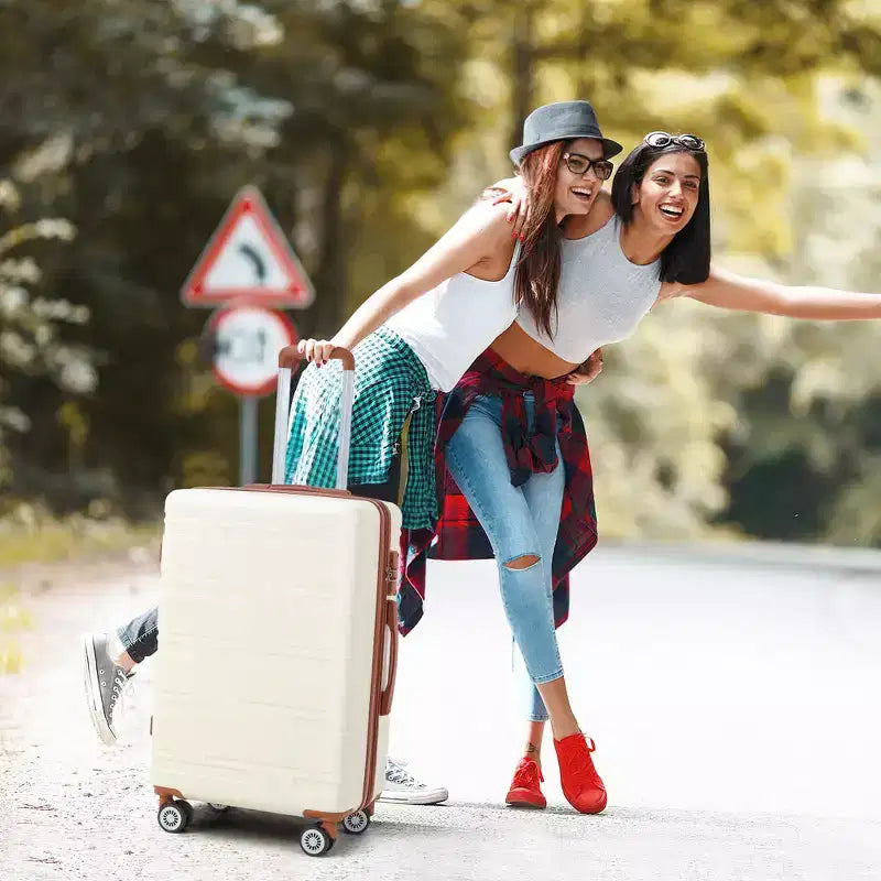 Valise cabine rigide extensible 20 pouces avec roulettes pivotantes