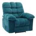Oversized Manual Recliner Chair, Ergonomic Breathable Reclining Chair Padded Seat & 2 Side Pockets, Single Sofa for Living Room, Bedroom