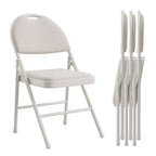 Lot de 2/4 chaises pliantes avec coussins et patins antidérapants pour la maison et le bureau, événements intérieurs et extérieurs, portables