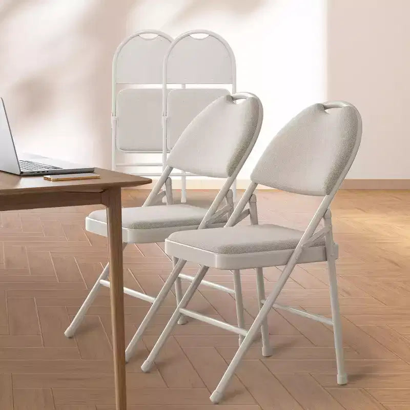 Lot de 2/4 chaises pliantes avec coussins et patins antidérapants pour la maison et le bureau, événements intérieurs et extérieurs, portables