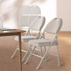 Lot de 2/4 chaises pliantes avec coussins et patins antidérapants pour la maison et le bureau, événements intérieurs et extérieurs, portables