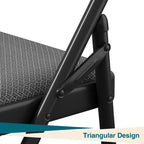 Lot de 2/4 chaises pliantes avec coussins et patins antidérapants pour la maison et le bureau, événements intérieurs et extérieurs, portables