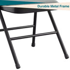 Lot de 2/4 chaises pliantes avec coussins et patins antidérapants pour la maison et le bureau, événements intérieurs et extérieurs, portables