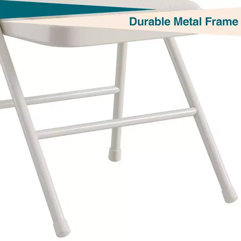 Lot de 2/4 chaises pliantes avec coussins et patins antidérapants pour la maison et le bureau, événements intérieurs et extérieurs, portables