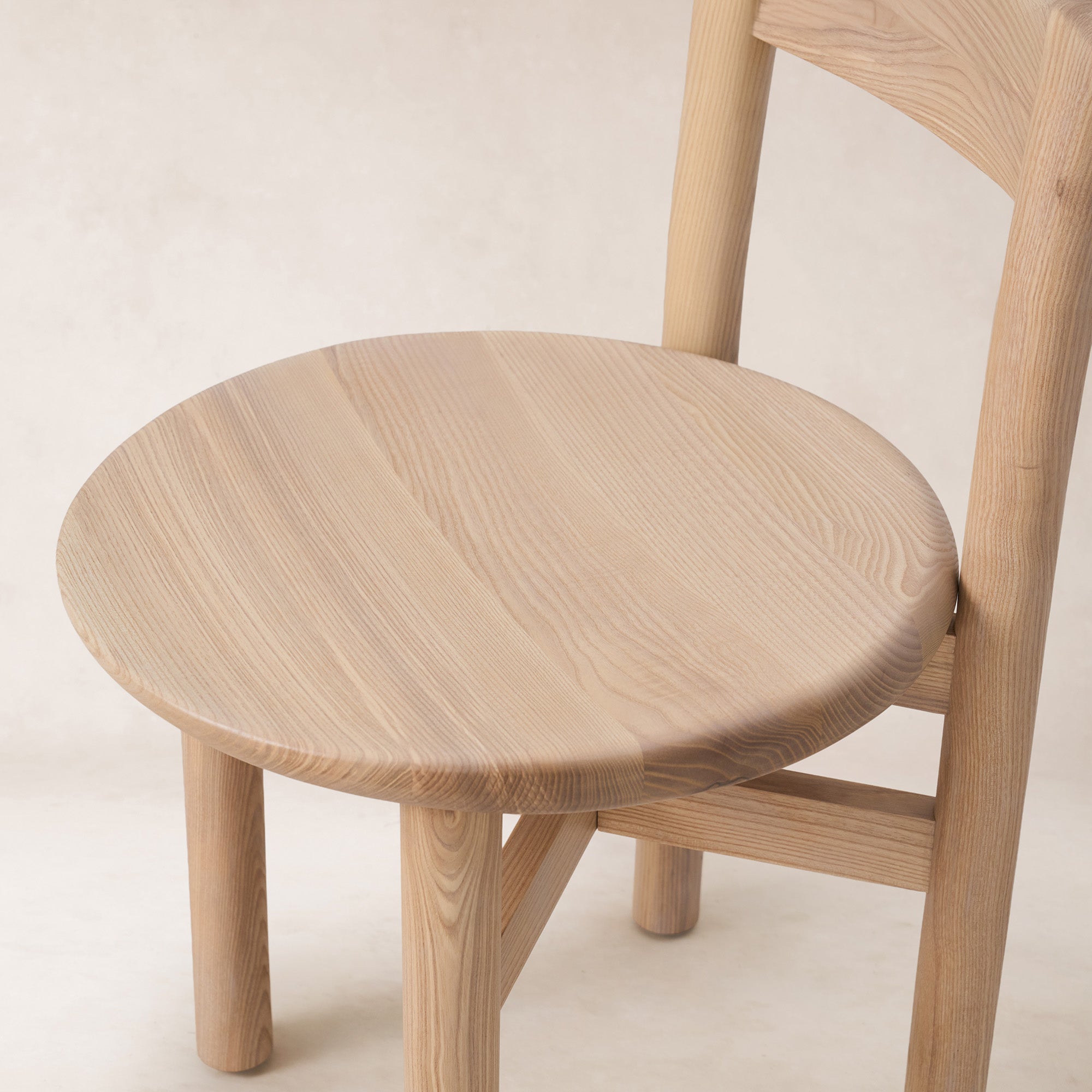 Chaise de salle à manger - Bois massif, finition naturelle