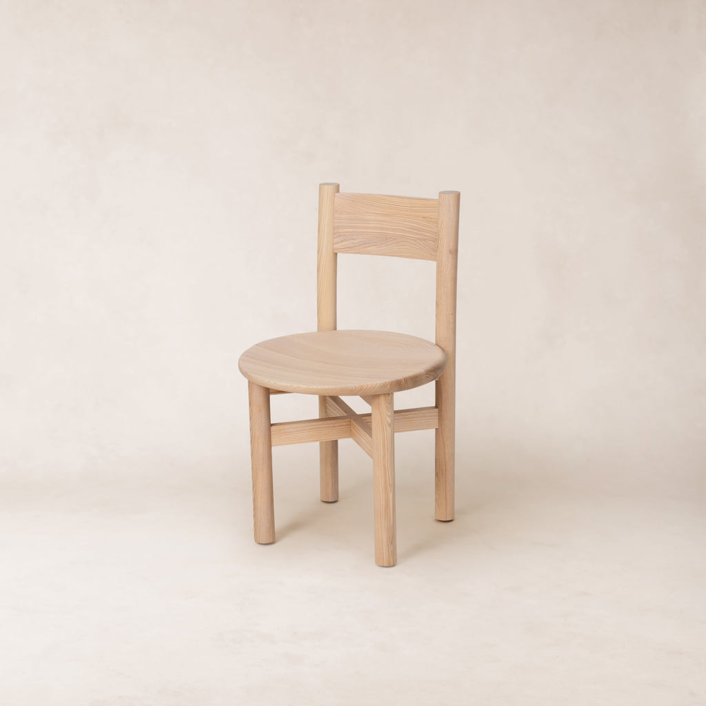 Chaise de salle à manger - Bois massif, finition naturelle