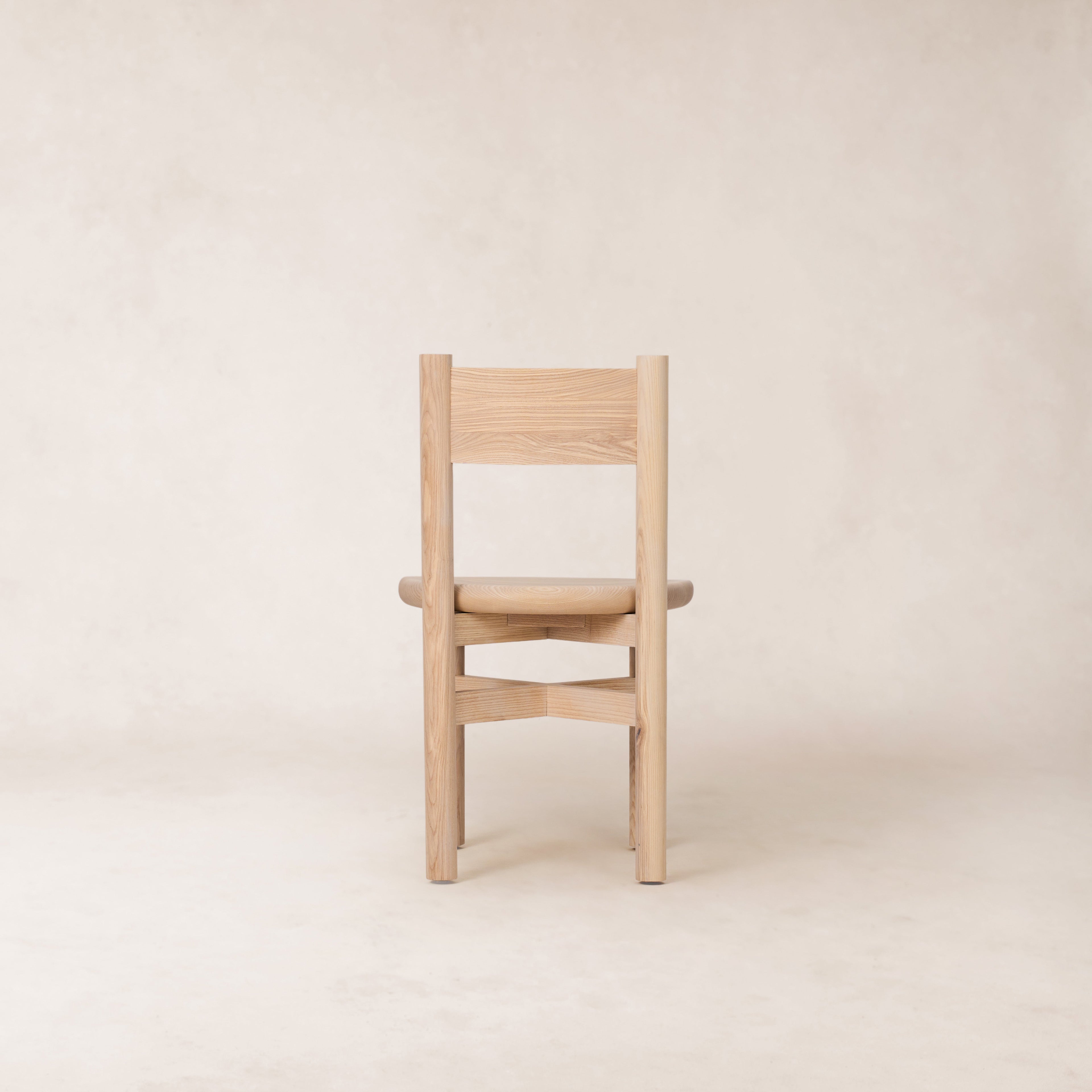 Chaise de salle à manger - Bois massif, finition naturelle