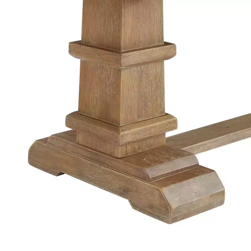 Banc de salle à manger style ferme 60 po, finition brossée rustique marron, bois d'hévéa et MDF, 3 places, 300 lb