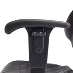 Chaise de travail en polyuréthane réglable en hauteur de 16 à 21 po avec accoudoirs, pivotante à 360°, capacité de 300 lb, garantie de 10 ans