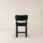 Tabouret de comptoir - Boucle noire et pieds coniques en chêne blanc