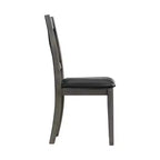 Lot de 2 chaises d'appoint rembourrées sans accoudoirs à dossier en X, cadre en acacia et MDF, capacité de 136 kg