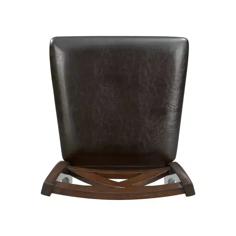 Lot de 2 chaises d'appoint rembourrées sans accoudoirs à dossier en X, cadre en acacia et MDF, capacité de 136 kg