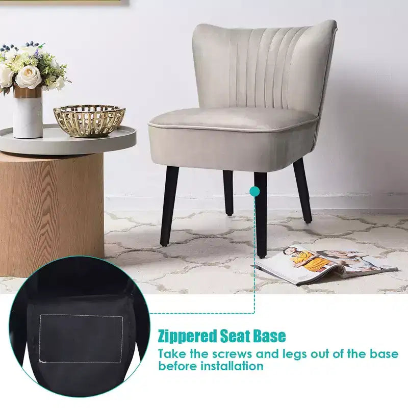 Ensemble de 2 chaises d'appoint sans accoudoirs, en mousse haute résilience, pieds en bois de caoutchouc, capacité de 113 kg — Turquoise/Gris pierre/Gris foncé