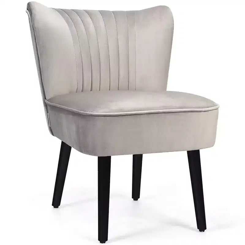 Ensemble de 2 chaises d'appoint sans accoudoirs, en mousse haute résilience, pieds en bois de caoutchouc, capacité de 113 kg — Turquoise/Gris pierre/Gris foncé