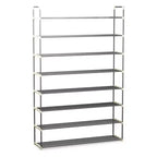 Hastings Home 8-Tier Shoe Storage Rack - Room for 48 Pairs of Shoes, 60.6 x 11.8 x 40.9
