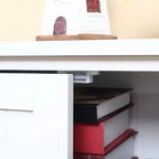 Armoire de cuisine garde-manger de style rustique de 123 cm, meuble de rangement au sol, organisateur avec étagères réglables et 4 portes pour salle à manger