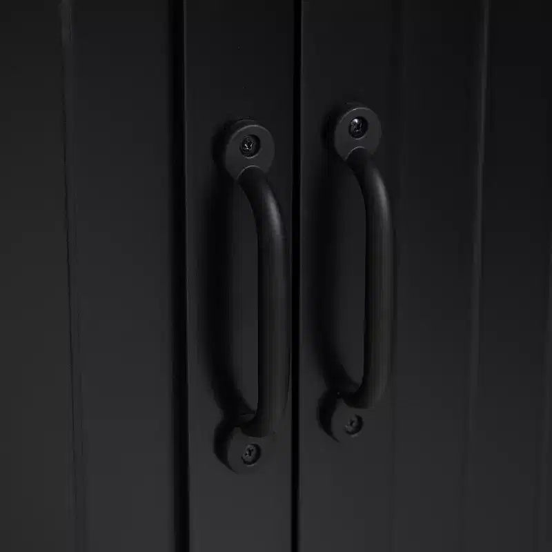 Armoire de cuisine garde-manger de style rustique de 123 cm, meuble de rangement au sol, organisateur avec étagères réglables et 4 portes pour salle à manger