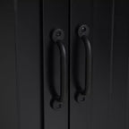 Armoire de cuisine garde-manger de style rustique de 123 cm, meuble de rangement au sol, organisateur avec étagères réglables et 4 portes pour salle à manger