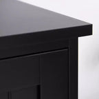 Armoire de cuisine garde-manger de style rustique de 123 cm, meuble de rangement au sol, organisateur avec étagères réglables et 4 portes pour salle à manger