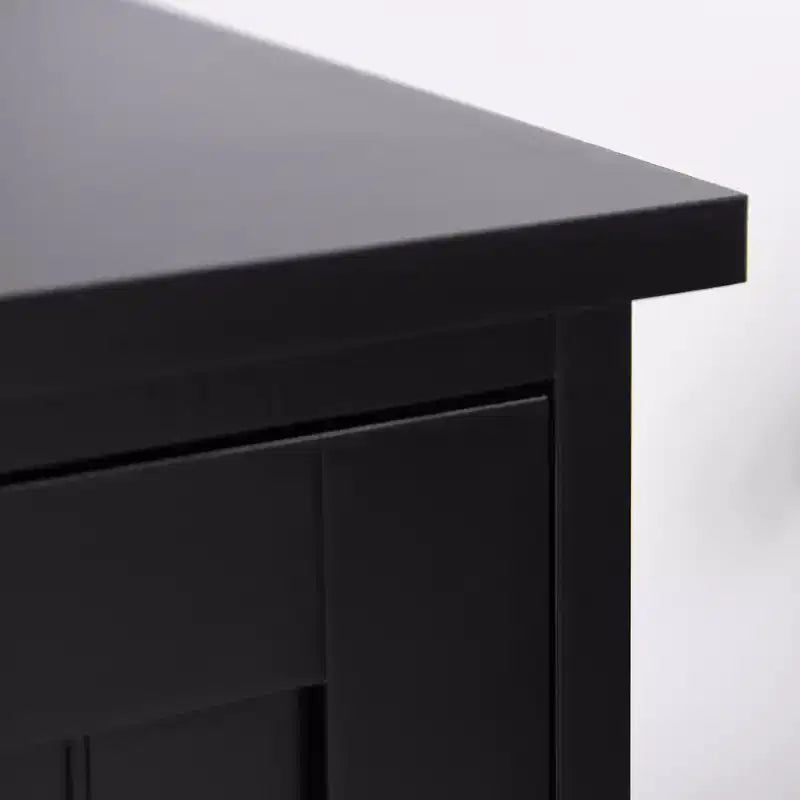 Armoire de cuisine garde-manger de style rustique de 123 cm, meuble de rangement au sol, organisateur avec étagères réglables et 4 portes pour salle à manger