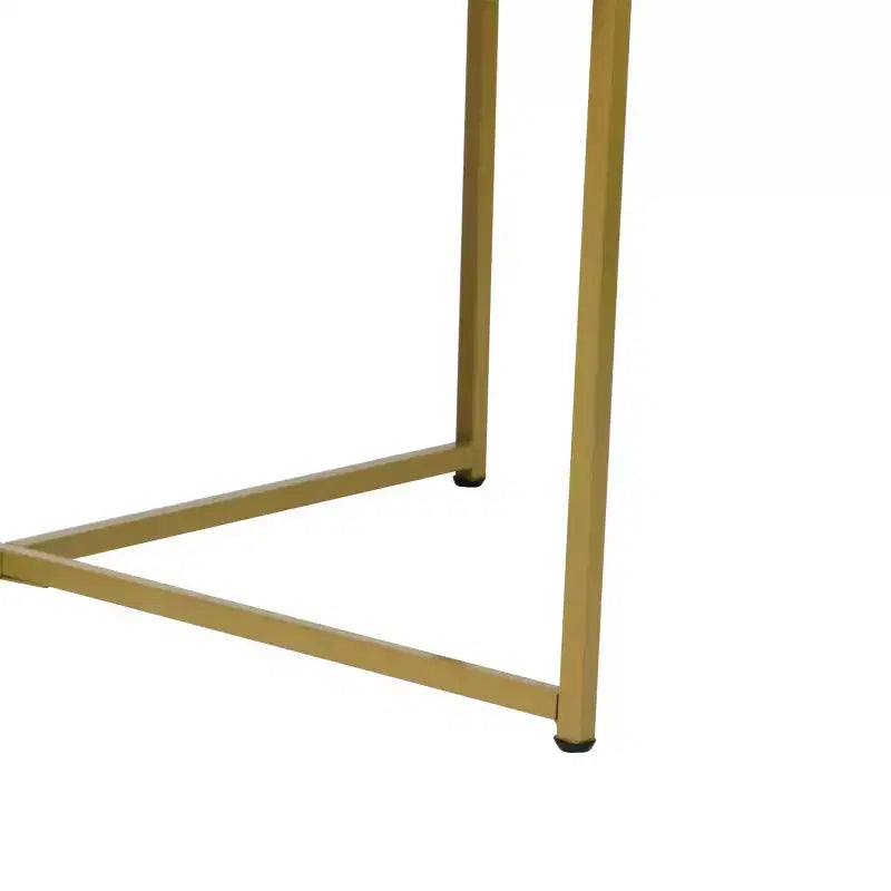 Table basse ronde moderne avec cadre en métal noir mat entrecroisé, plateau stratifié blanc
