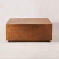 Table basse - Aluminium coulé avec finition cuivre antique