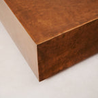 Table basse - Aluminium coulé avec finition cuivre antique