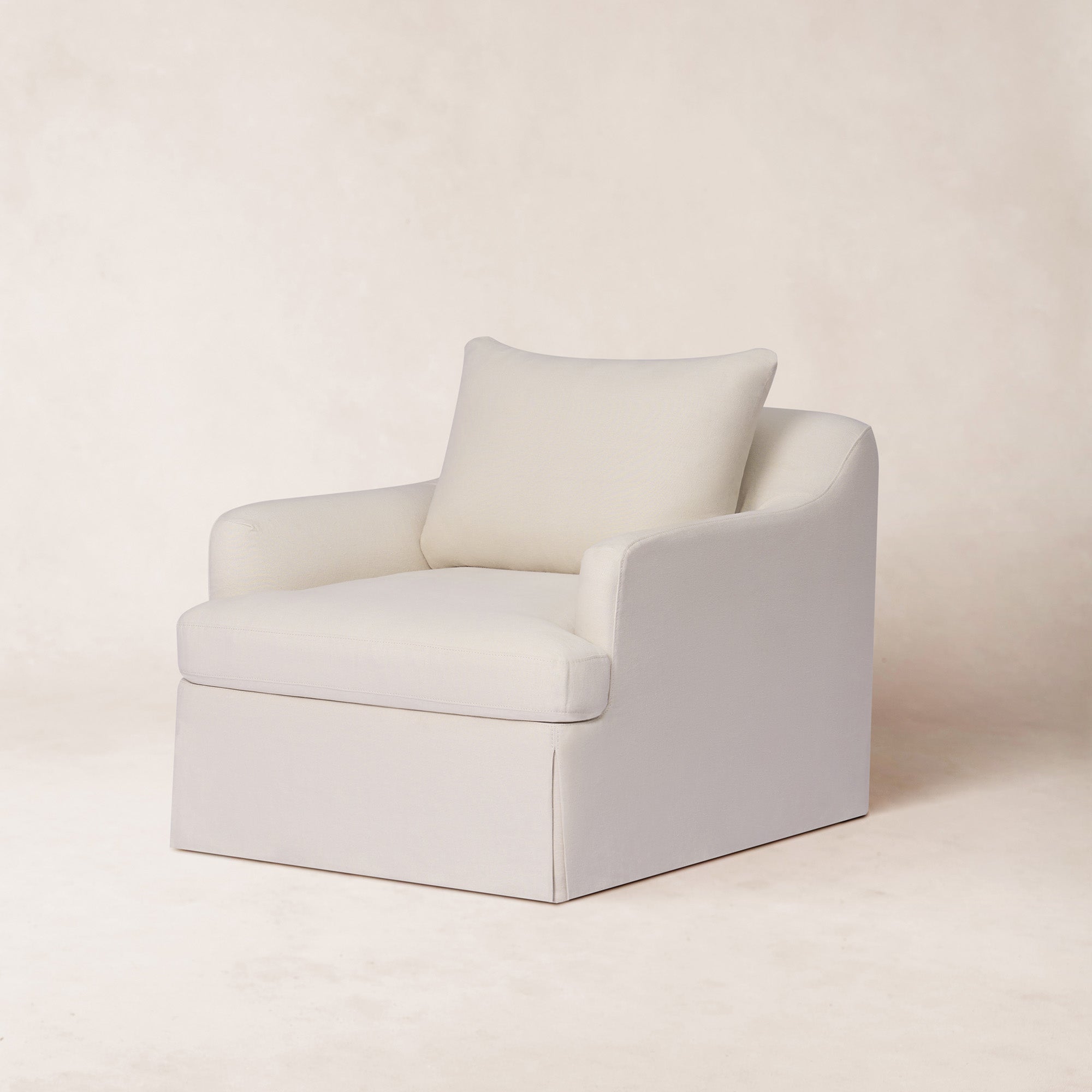 Fauteuil - Housse en lin belge avec coussin en duvet
