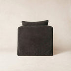 Fauteuil - Housse en lin belge avec coussin en duvet