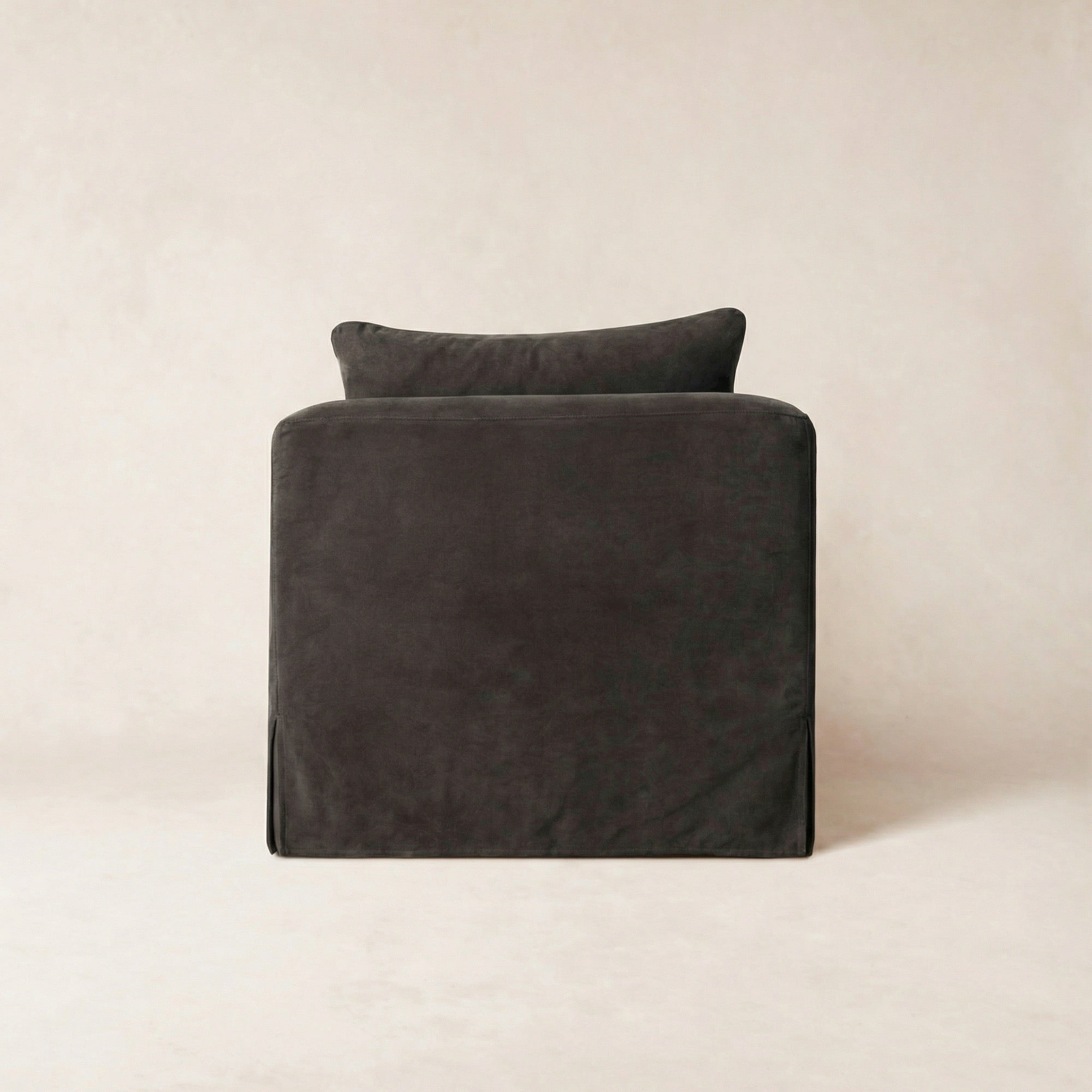 Fauteuil - Housse en lin belge avec coussin en duvet