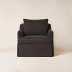 Fauteuil - Housse en lin belge avec coussin en duvet