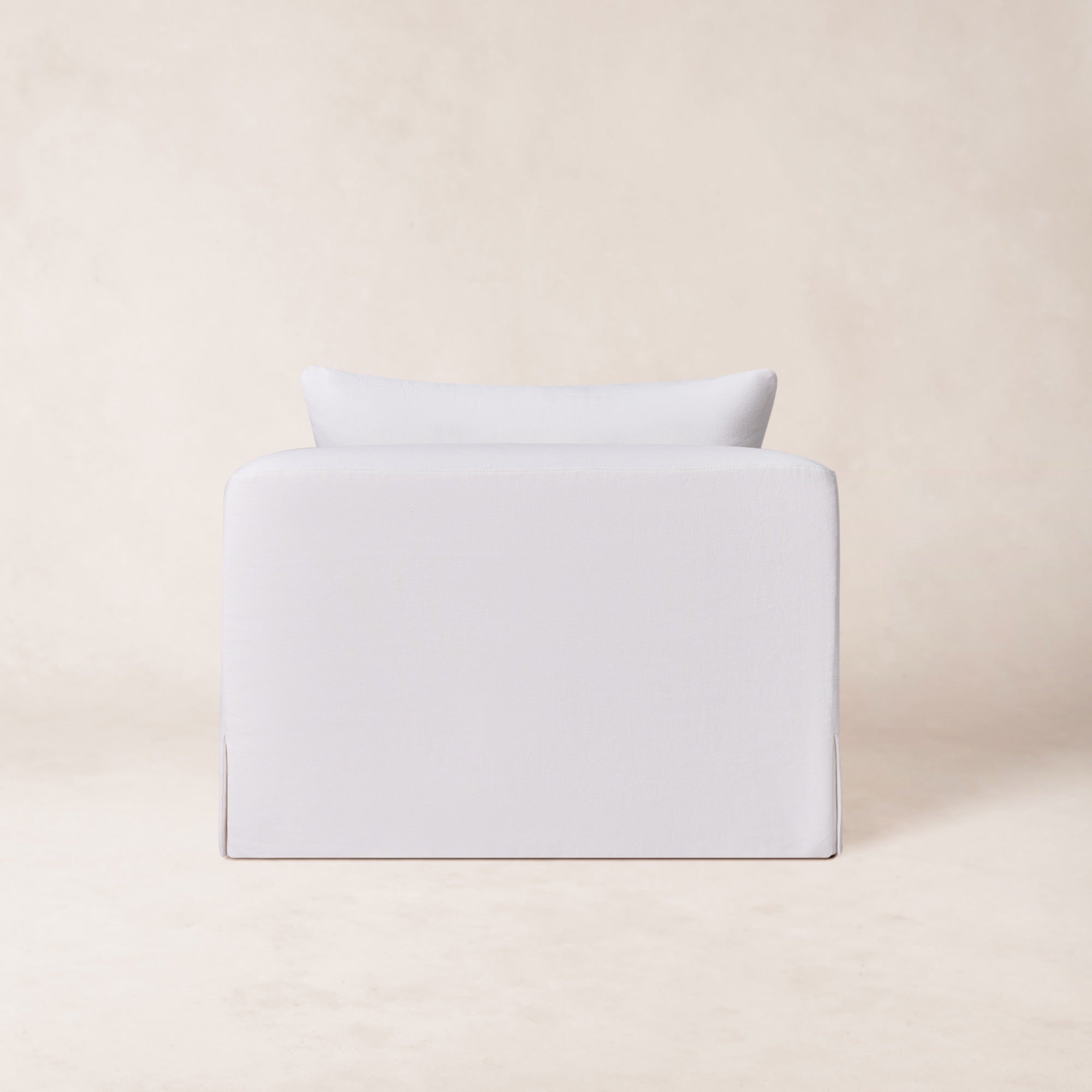 Fauteuil - Housse en lin belge avec coussin en duvet