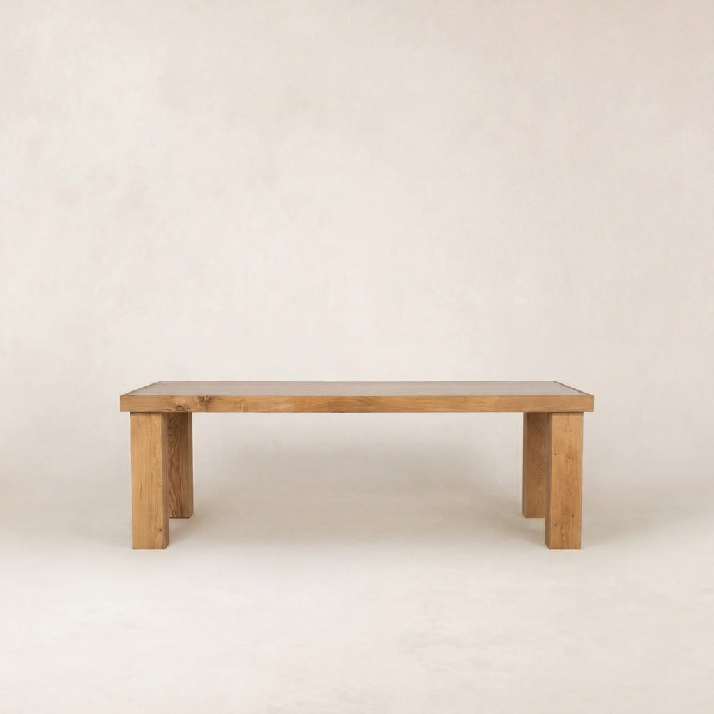 Table à manger d'extérieur - Cadre en fer blanc, plateau en verre